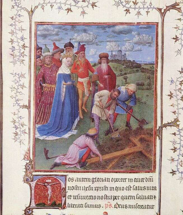 Belles Heures de Notre-Dame (Turin-Mailänder Gebetbuch), Szene, Crusifixion 