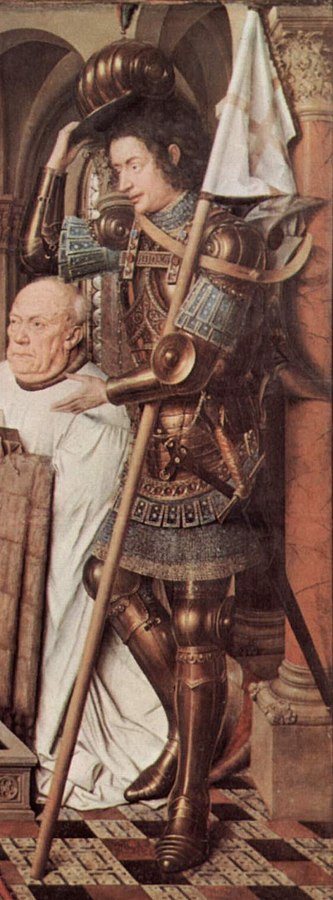 Madonna of Canon George van der Paele, with Domizian St., St. George and the founder Paele 