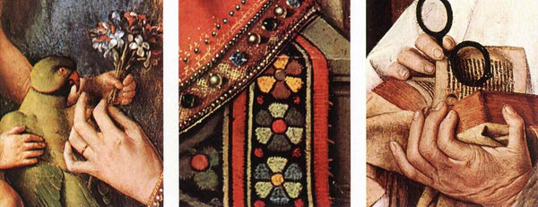The Madonna with Canon van der Paele (details 2) 1436 