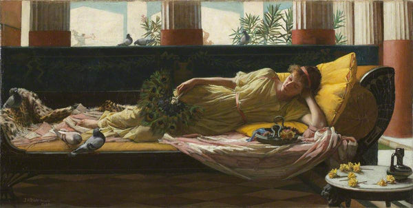Dolce Far Niente 1880 Painting by John William Waterhouse