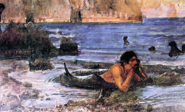 The Merman 1892 Painting by John William Waterhouse