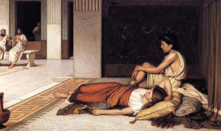 After the Dance 1876 Painting by John William Waterhouse
