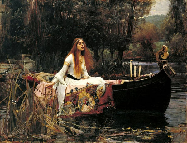 The Lady of Shalott III Painting by John William Waterhouse