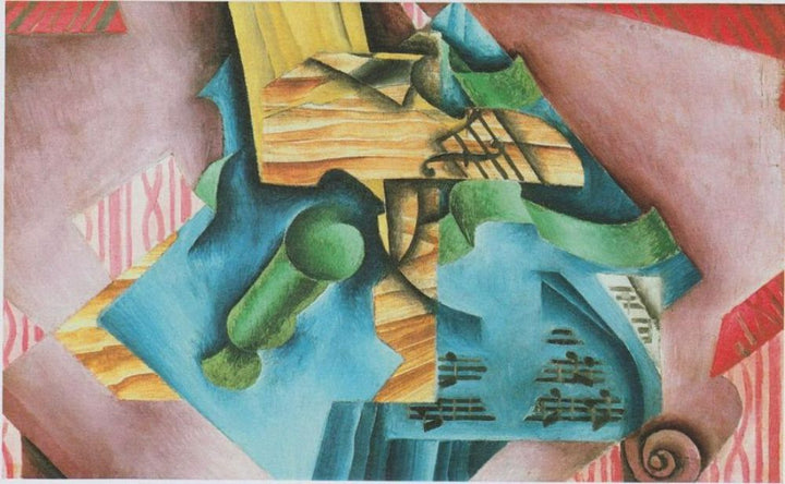 Violine and glass 