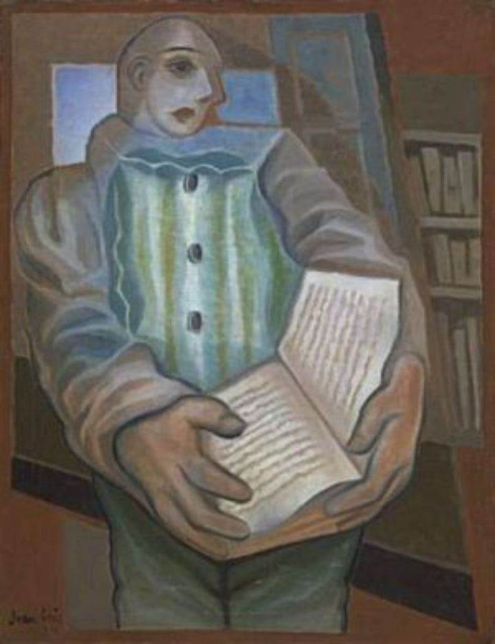 Pierrot with Book 