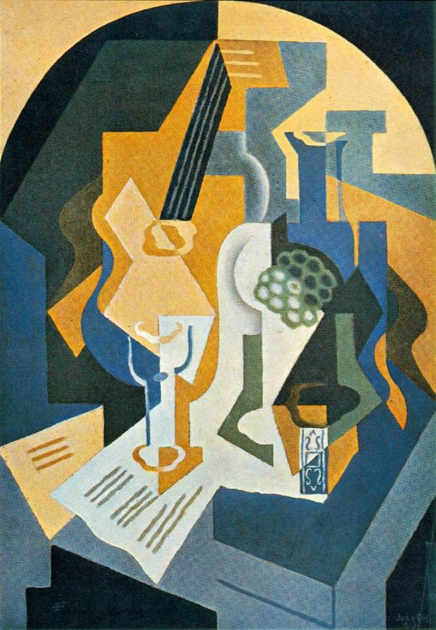 Still Life With Fruit Dish And Mandolin 