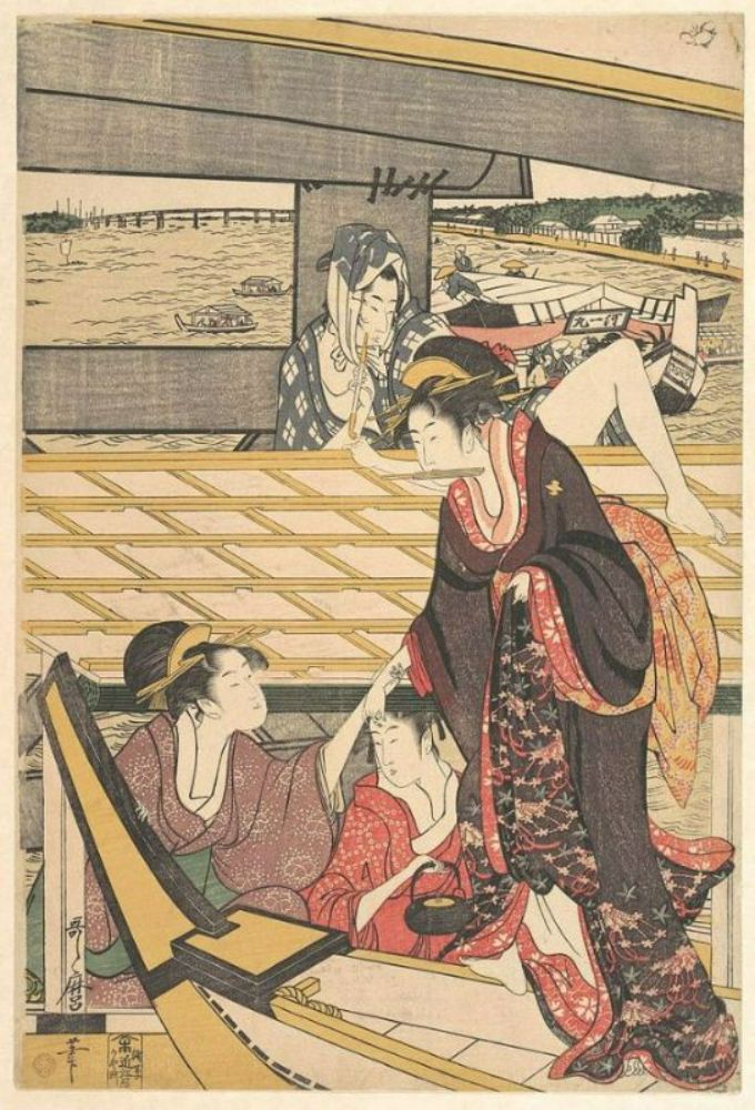 A scene on the bridge 