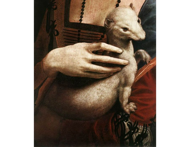 Portrait of Cecilia Gallerani (detail) 1483-90 