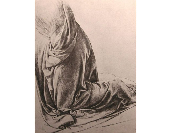 Drawing of drapery
