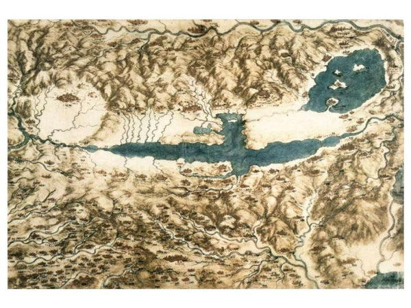 Map Of Tuscany And The Chiana Valley 
