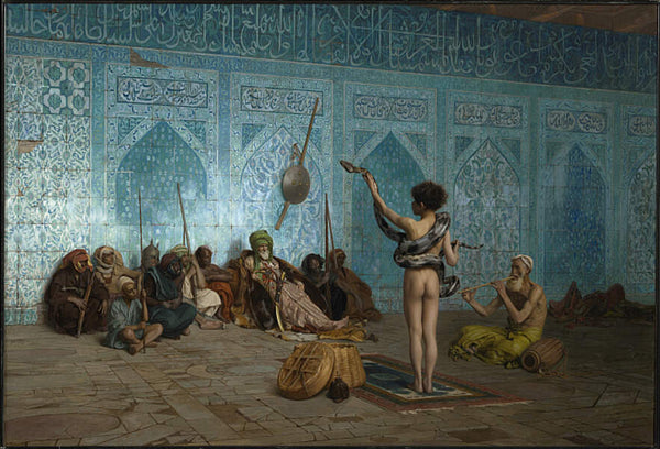The Serpent Charmer Painting by Jean-Leon