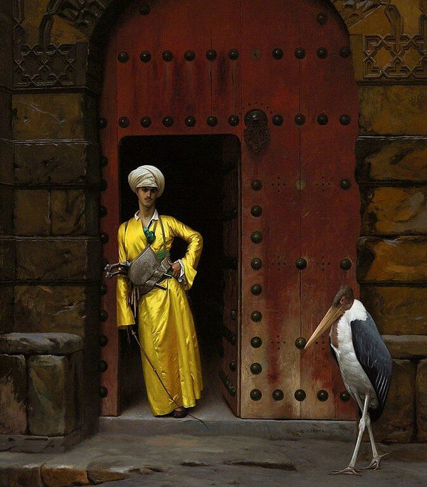 The Marabou Painting by Jean-Leon