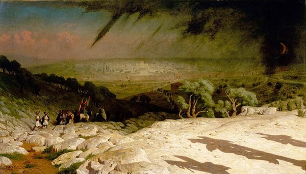 Consummatum est Jerusalem (Jerusalem: It is finished) (or Golgotha) Painting by Jean-Leon