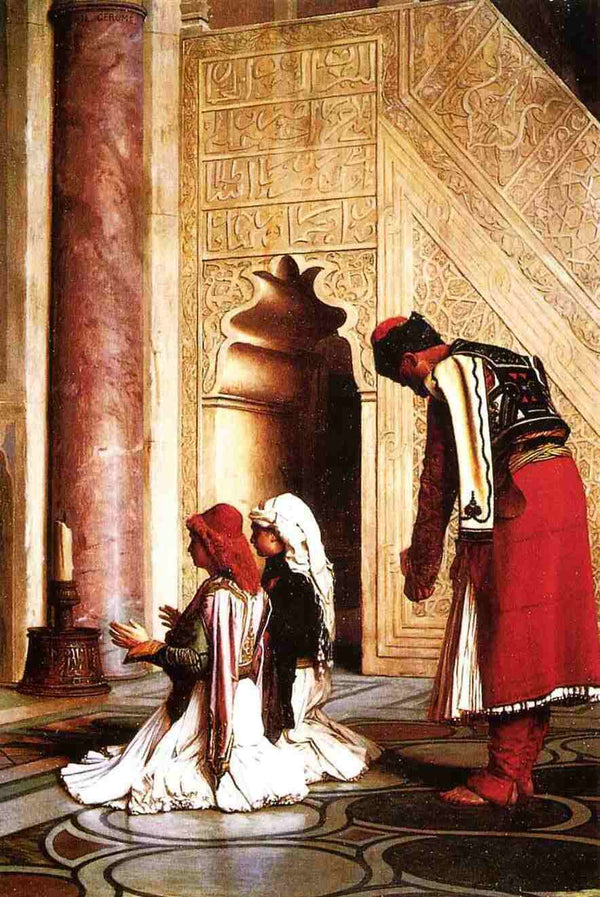 Young Greeks in a Mosque Painting by Jean-Leon