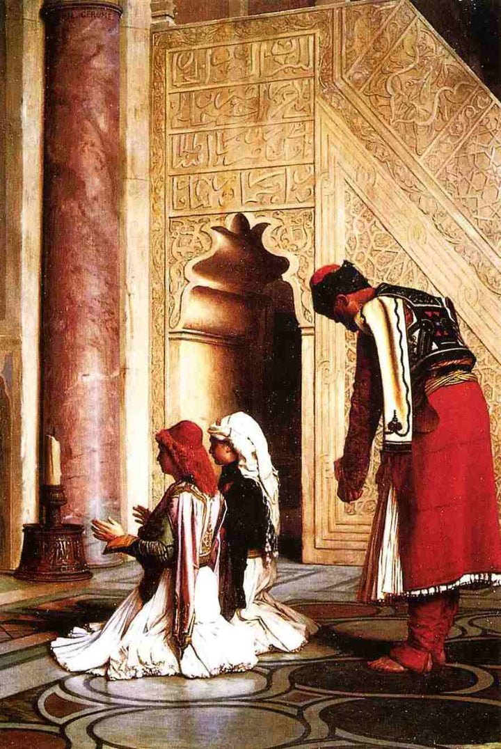 Young Greeks in a Mosque Painting by Jean-Leon