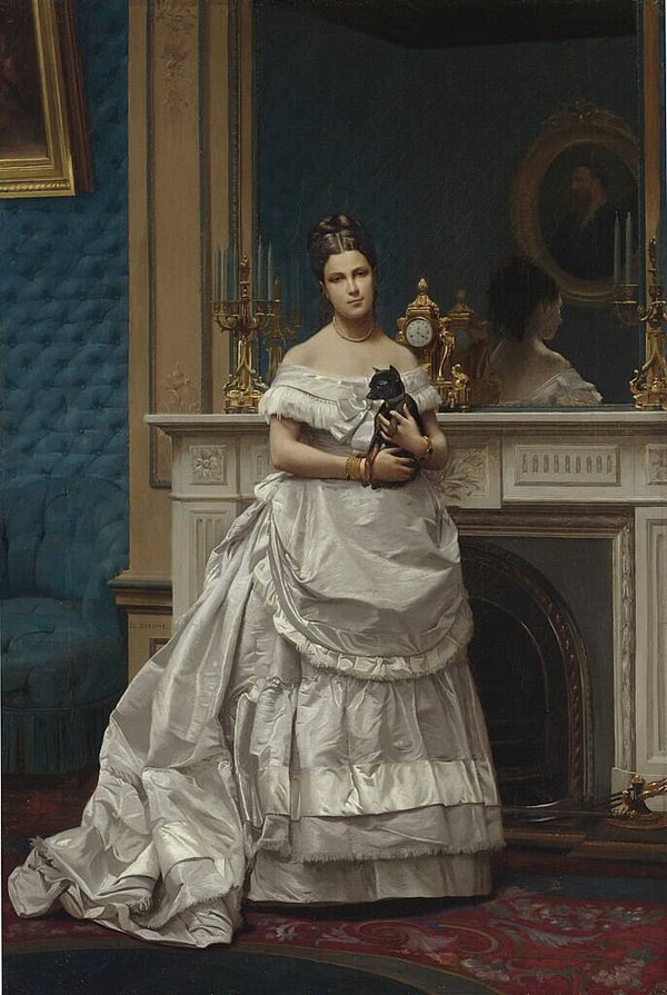 Portrait of a Woman aka Portrait of Marie Gerome 1867 1870 Painting by Jean-Leon