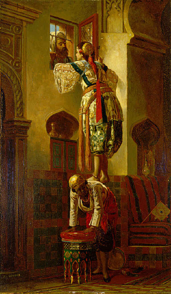 The Tryst Painting by Jean-Leon