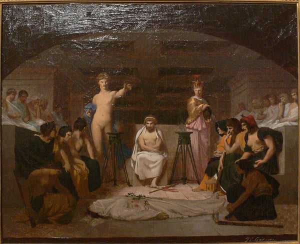 Funeral Wake Painting by Jean-Leon