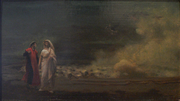 Dante and Virgil in Hell Painting by Jean-Leon