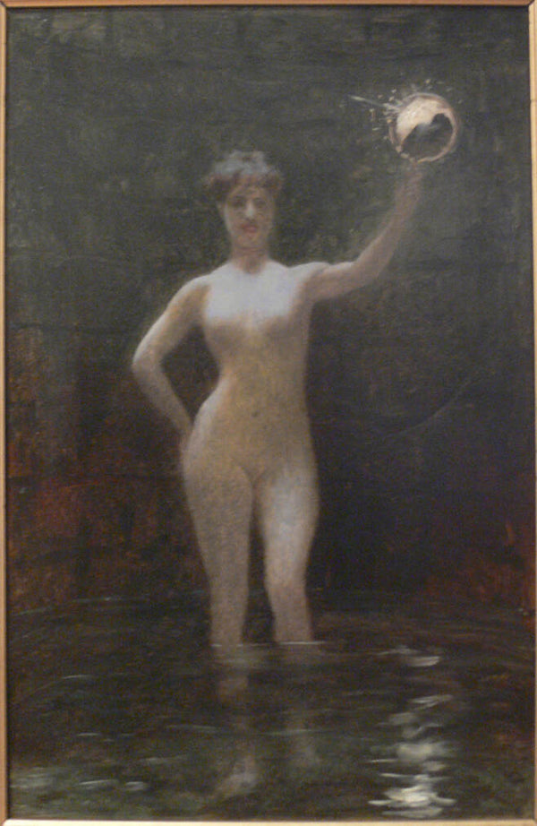 The Truth at the bottom of a Well Painting by Jean-Leon