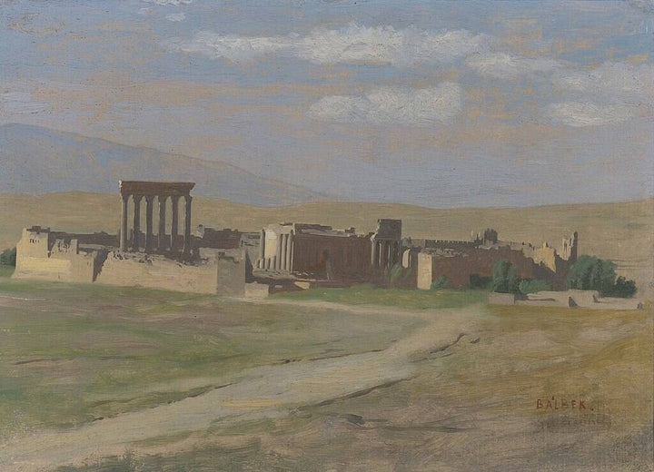 View of Baalbek Painting by Jean-Leon