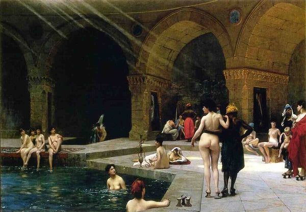 Grande Piscine de Brousse Painting by Jean-Leon