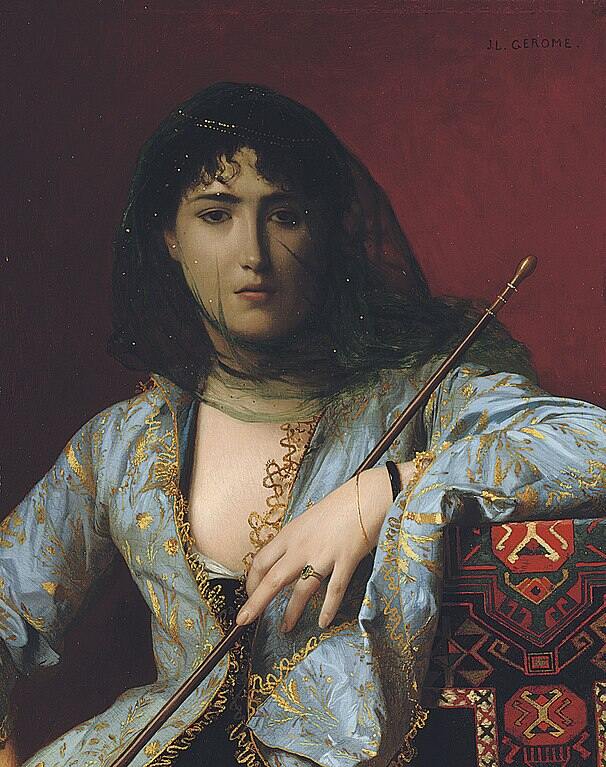 Veiled Circassian Lady Painting by Jean-Leon