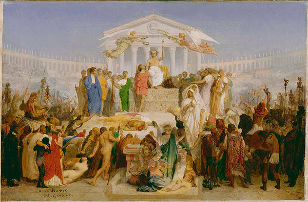 Le Comte de la Rouchefoucauld et duc de Doudeauville Painting by Jean-Leon