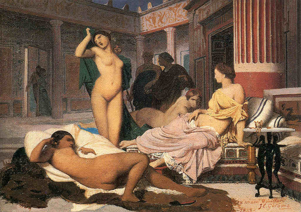 Greek Interior [sketch] Painting by Jean-Leon