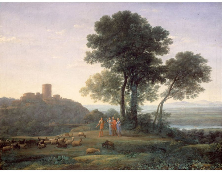 Jacob with Laban and his daughters 