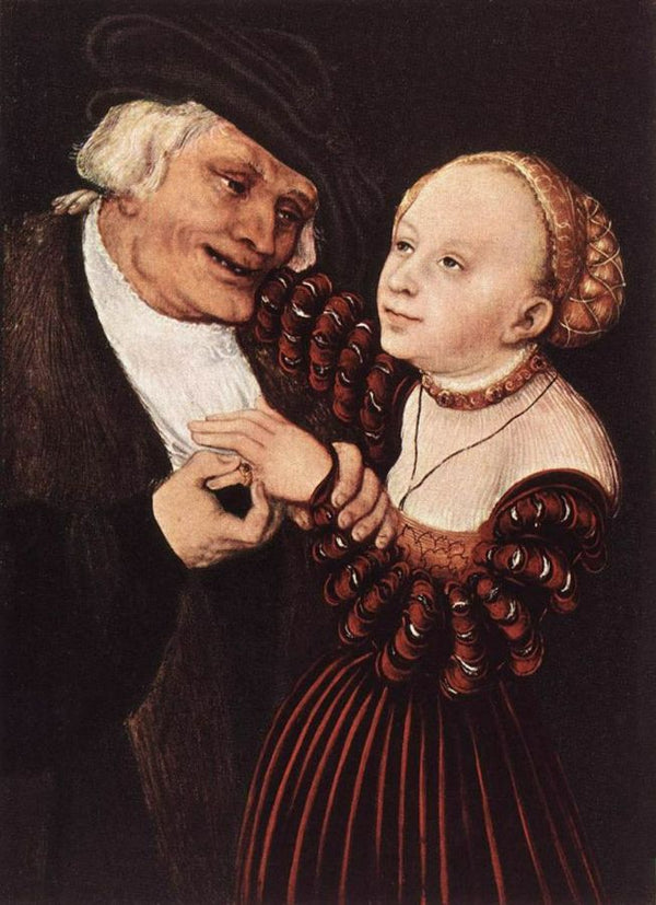 Old Man and Young Woman 