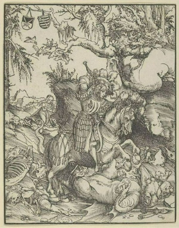 St. George On Horseback Slaying The Dragon 