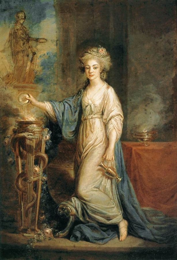 Portrait of a Woman as a Vestal Virgin 