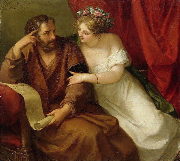 Phryne Seducing the Philosopher Xenokrates 