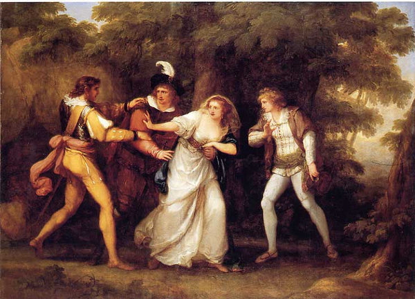 Valentine Rescues Silvia in 'The Two Gentlemen of Verona' 