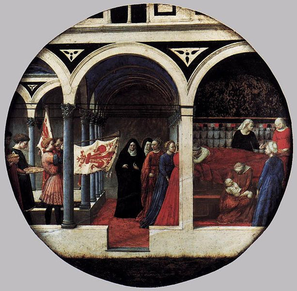 Plate of Nativity (Berlin Tondo) 1427-28 