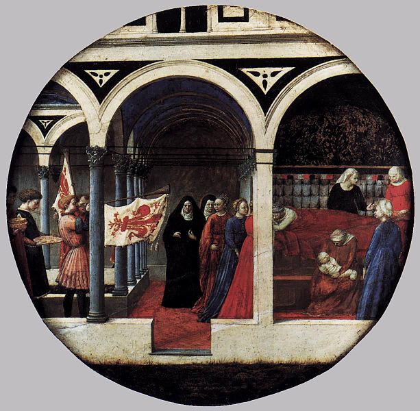 Plate of Nativity (Berlin Tondo) 1427-28 