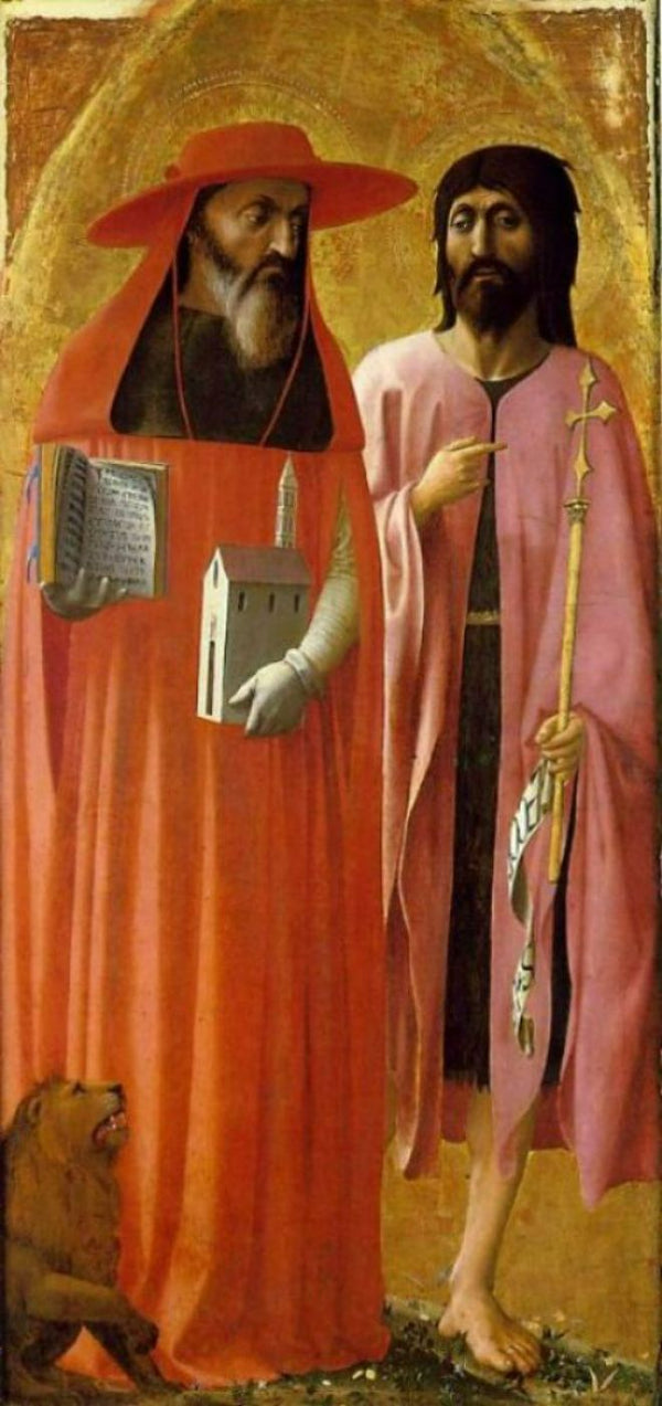 St Jerome and St John the Baptist 1428 