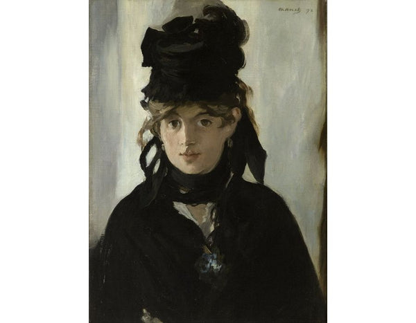 Berthe Morisot Holding a Bunch of Violets 1872 