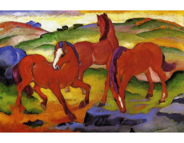 Grazing Horses IV Aka The Red Horses 