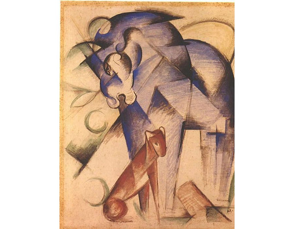 Horse and dog 