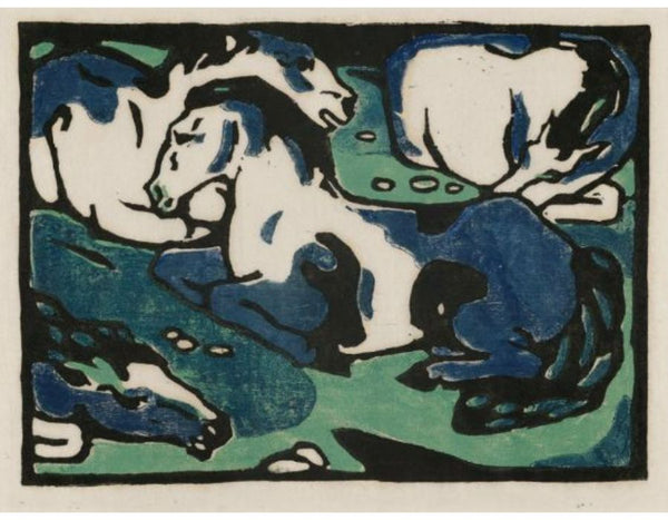 Resting horses 