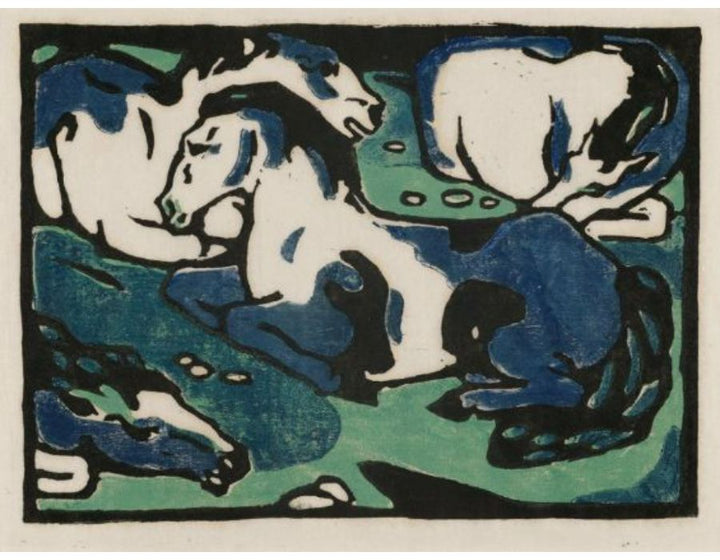Resting horses 