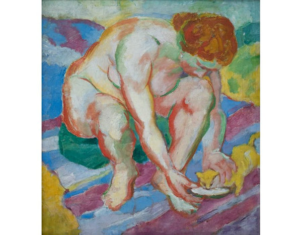 Nude With Cat 