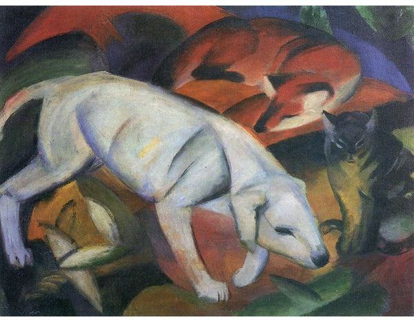 Three Animals (Dog Fox And Cat) 