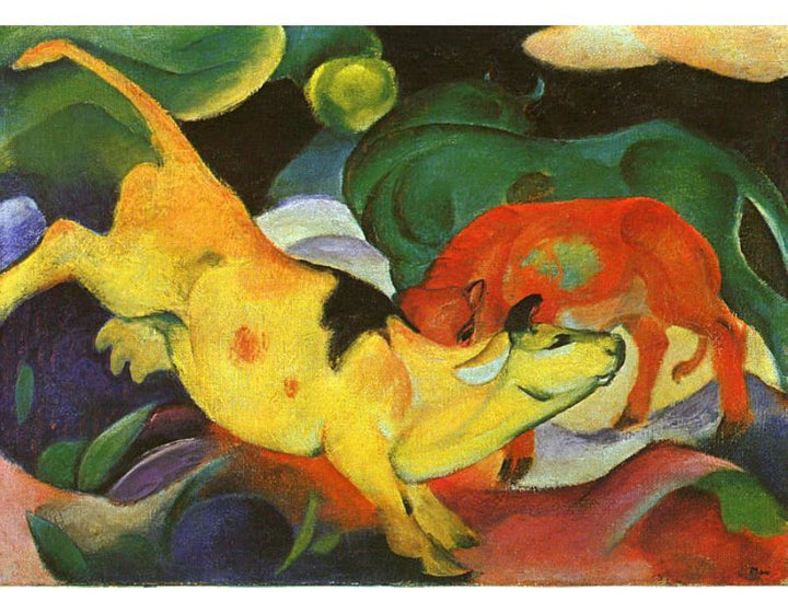 Cows Yellow Red Green 