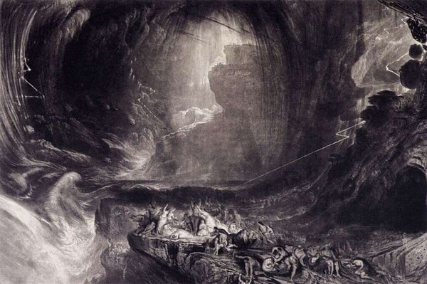 The Evening of the Deluge 1828 Painting by John Martin