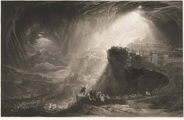 Joshua Commanding the Sun to Stand Still Painting by John Martin