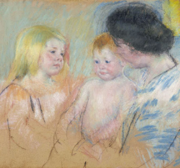 Sara And Her Mother With The Baby 