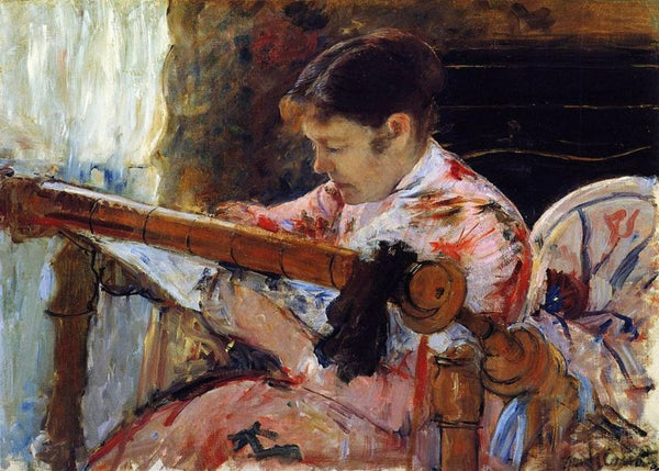 Lydia Seated At An Embroidery Frame 